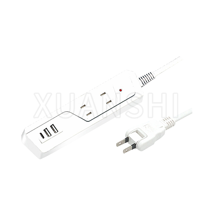 Multiprise japonaise avec deux ports usb et un port type-c JL-7Z,XS-XBP2UA