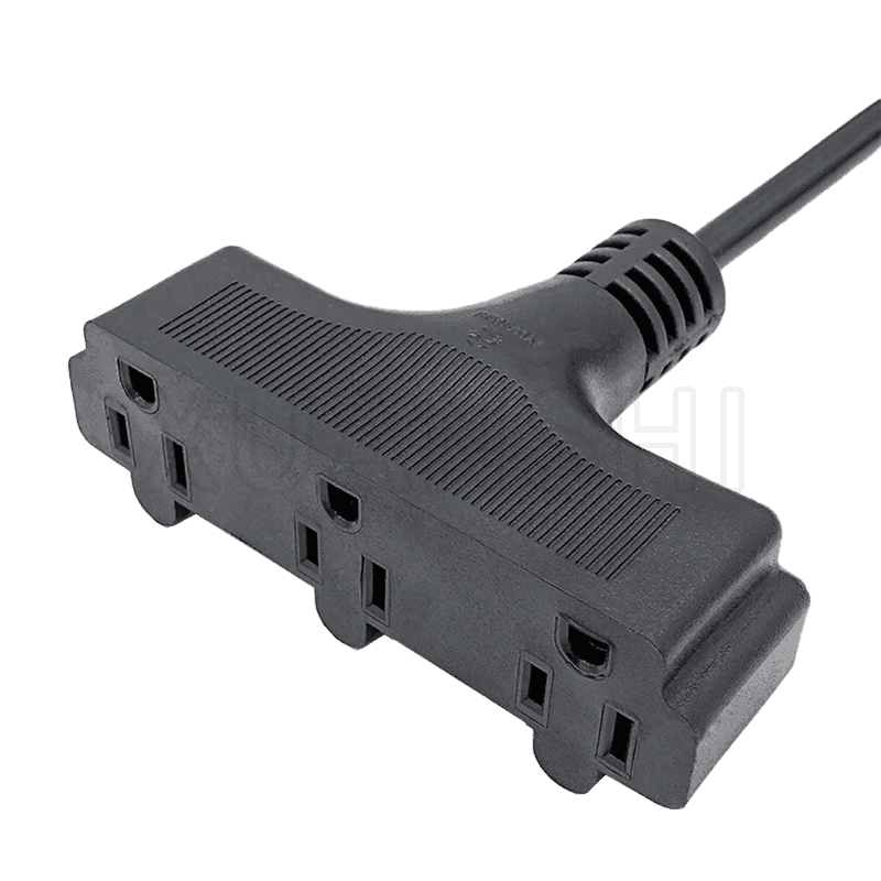 Rallonge standard américaine avec trois prises JL-15, JL-43